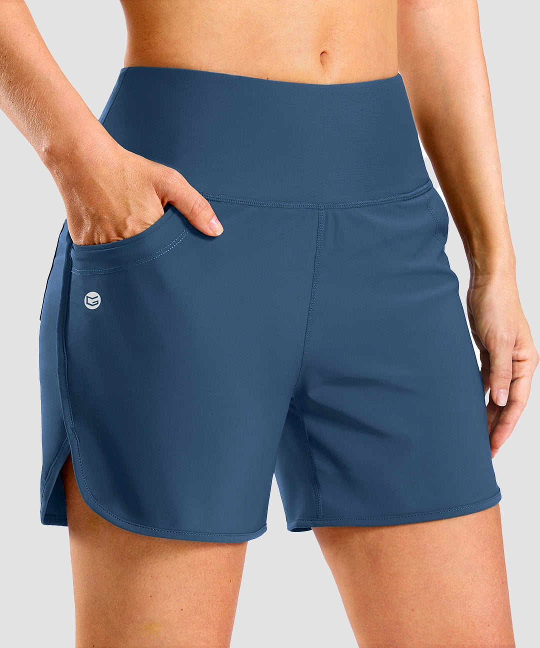 High Rise Slit With Pockets Short 3''/5'' - Image 23