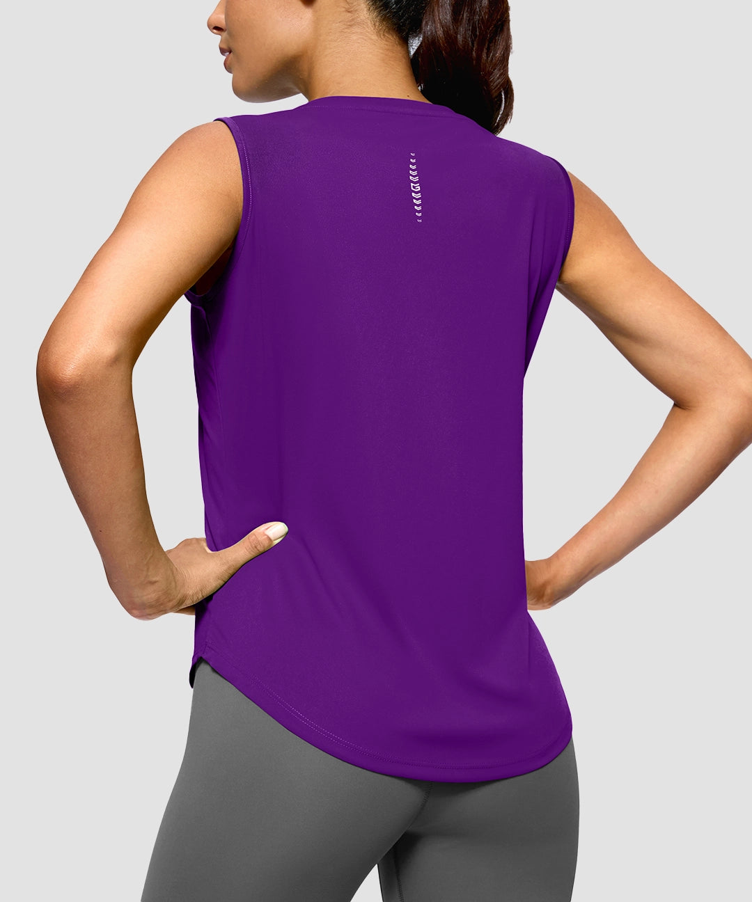Reflective Back Curved Hem Tank - Image 26