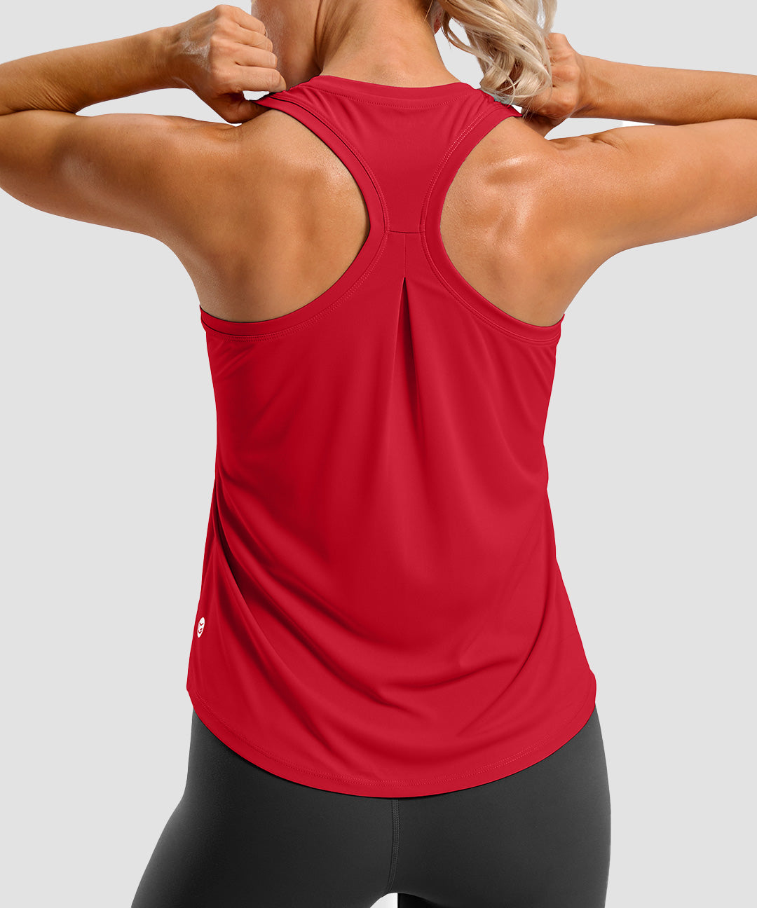 Pleated Racerback Tank Top - Image 18