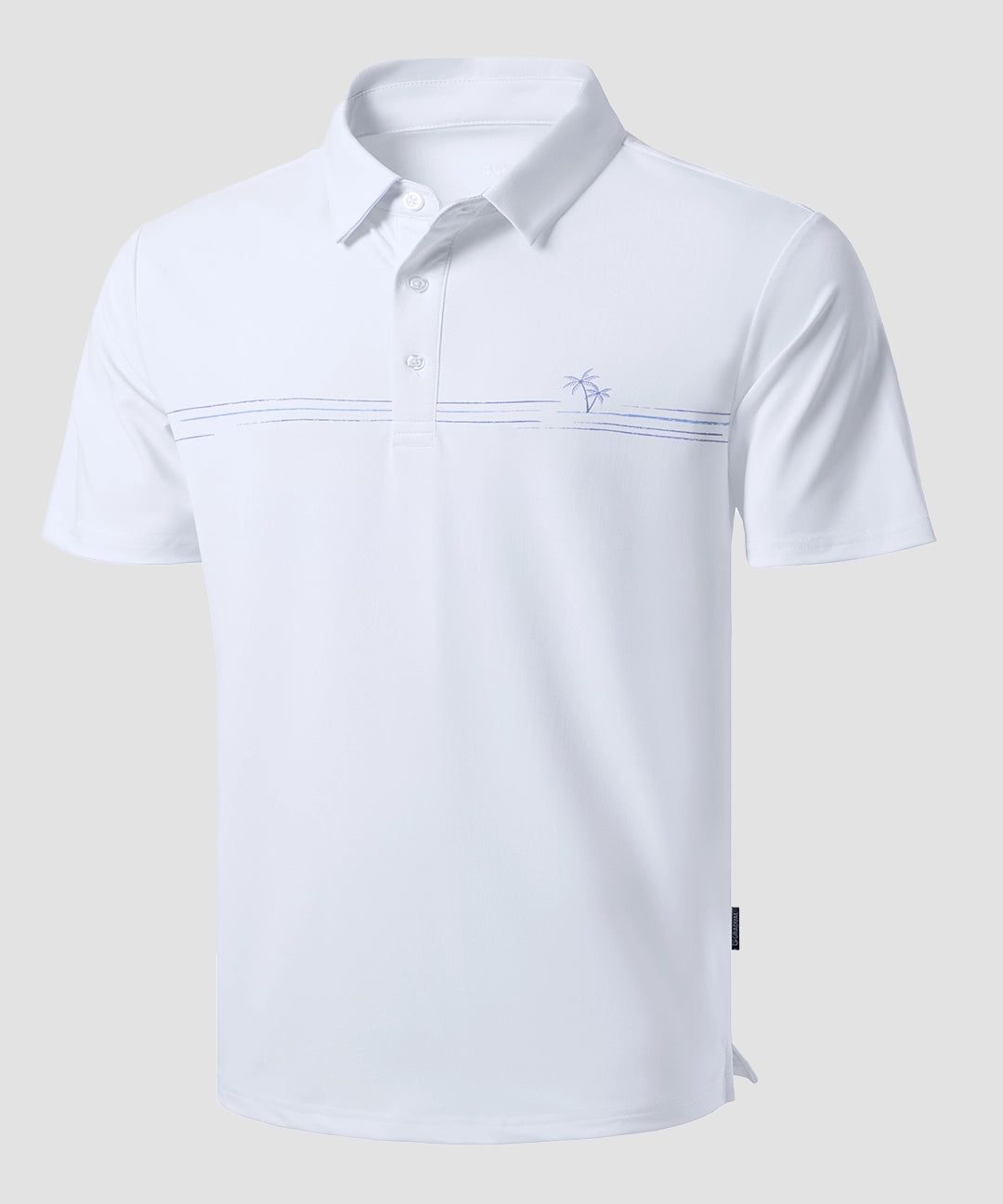 Line Print Dry Fit Golf Polo - Image 19