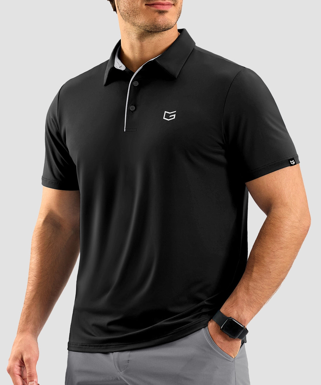 Contrast Collar Dry Fit Golf Polo - Image 5