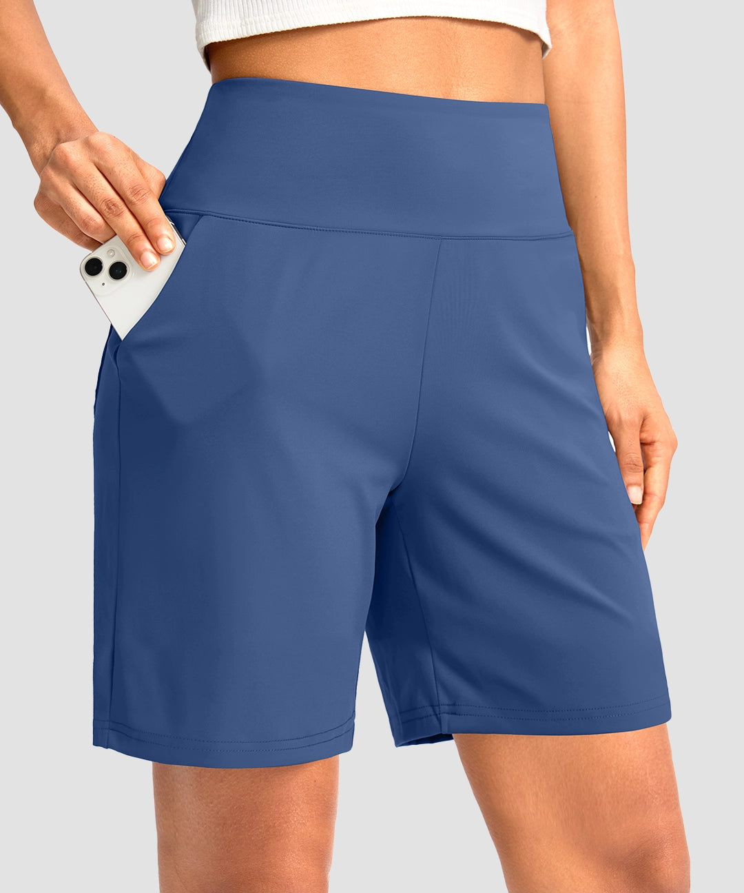 Elastic Waist Bermuda Shorts 5''/7''/9'' - Image 5