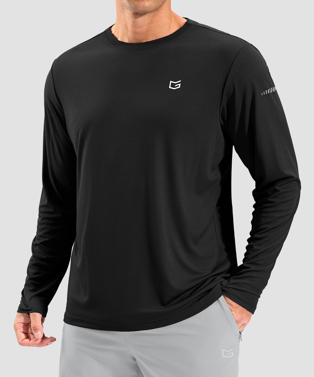UV Protection Grid-textured Long Sleeve - Image 5