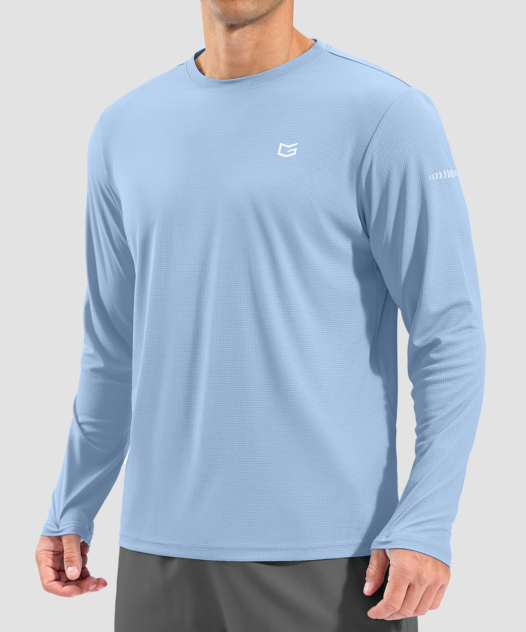 UV Protection Grid-textured Long Sleeve - Image 20