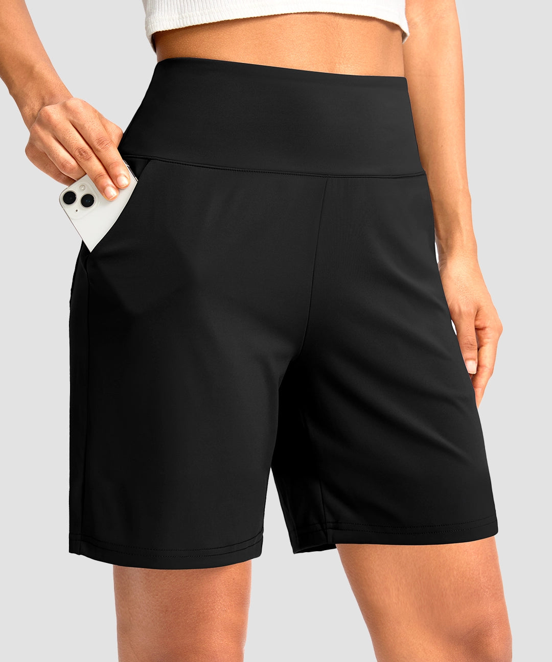 Elastic Waist Bermuda Shorts 5''/7''/9'' - Image 30