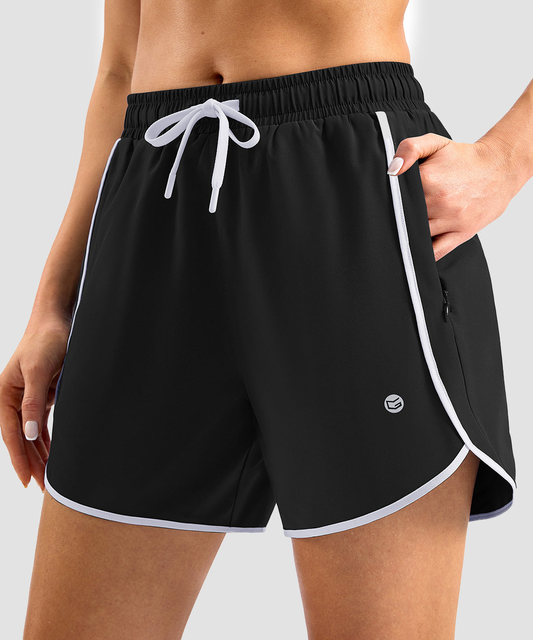 Contrast Slit Lined Short 5''