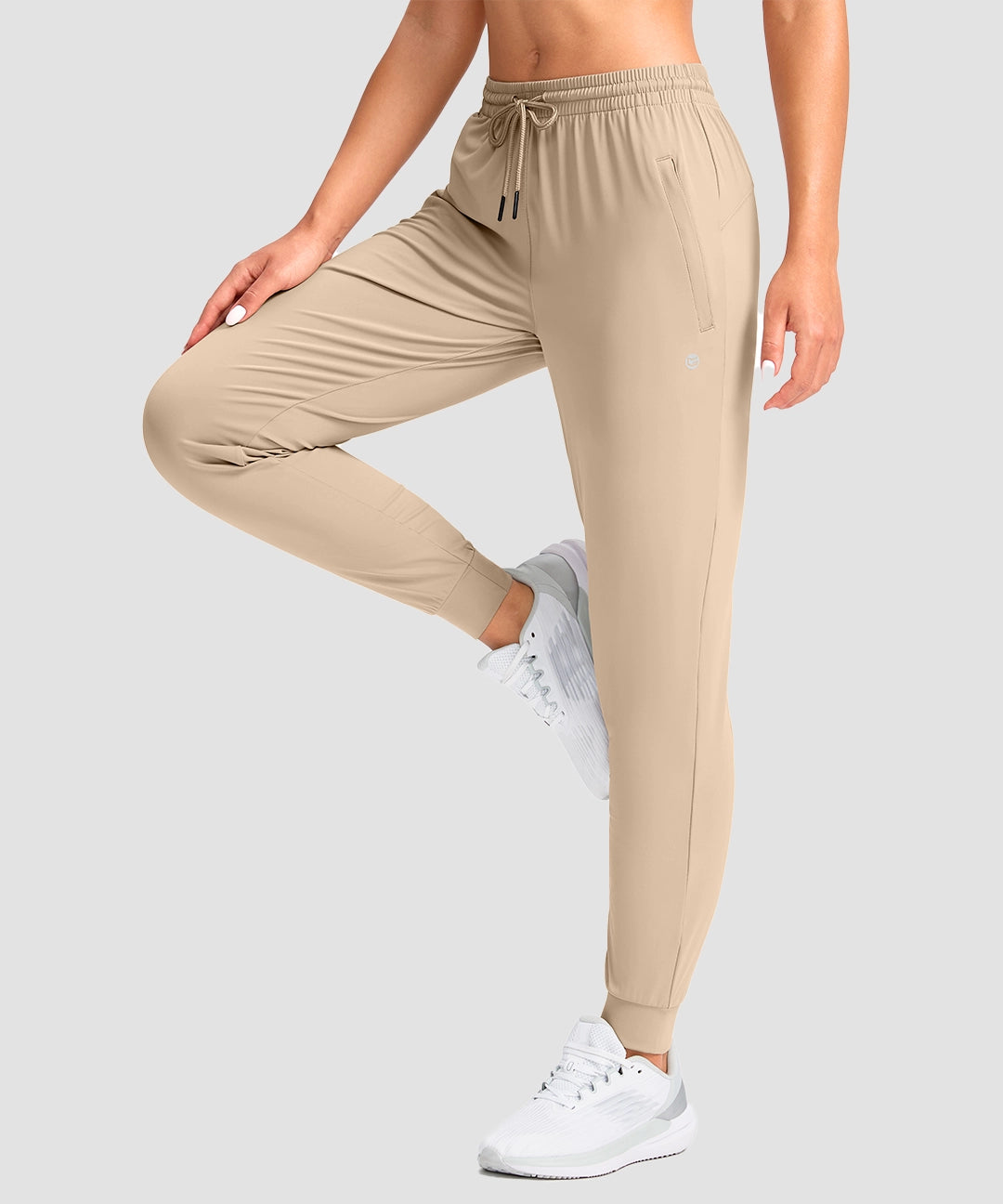 Elastic Waist Zip Pockets Jogger - Image 9