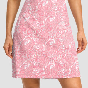 Mesh-Lined Long Golf Skirt