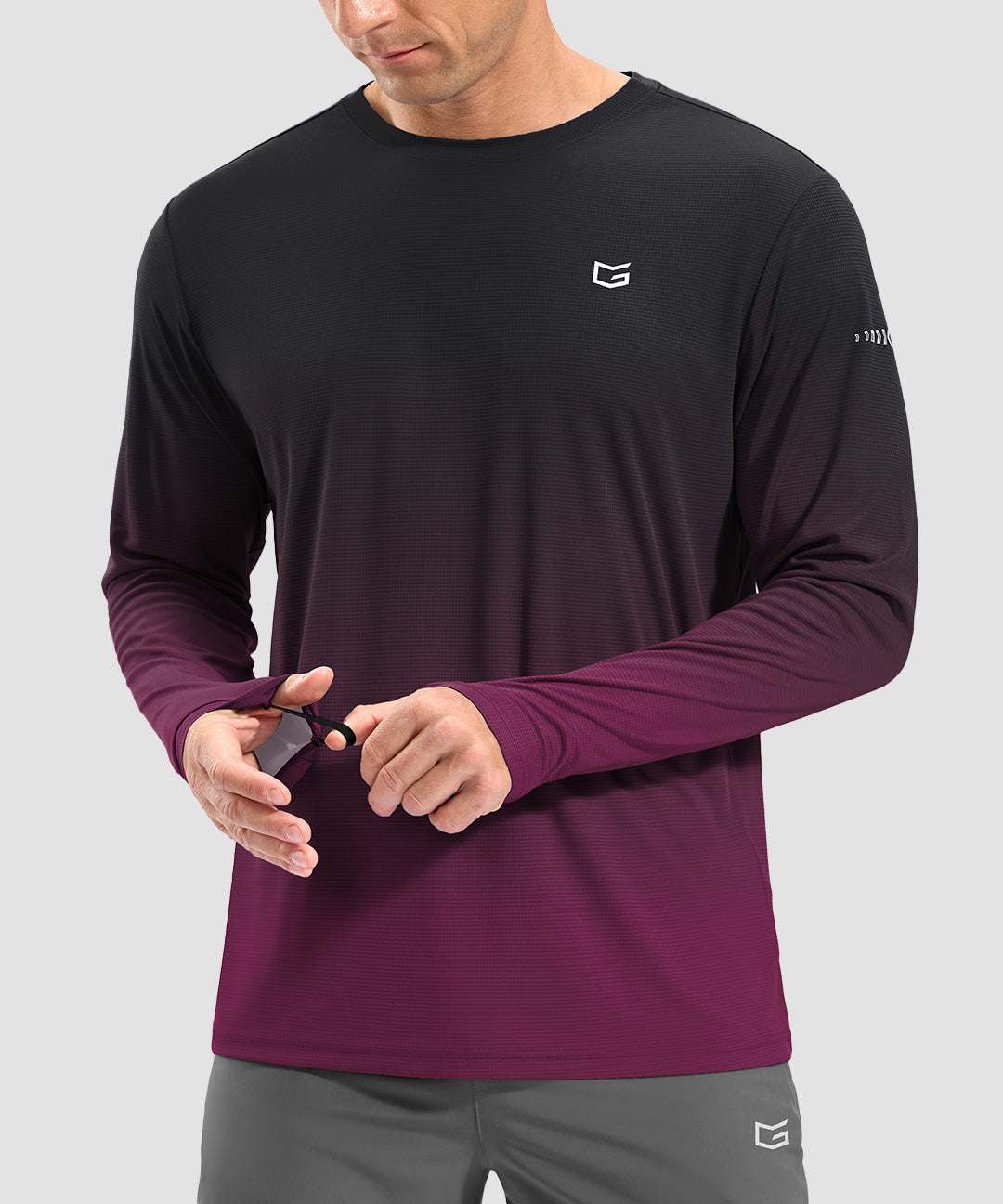 UV Protection Grid-textured Long Sleeve - Image 18