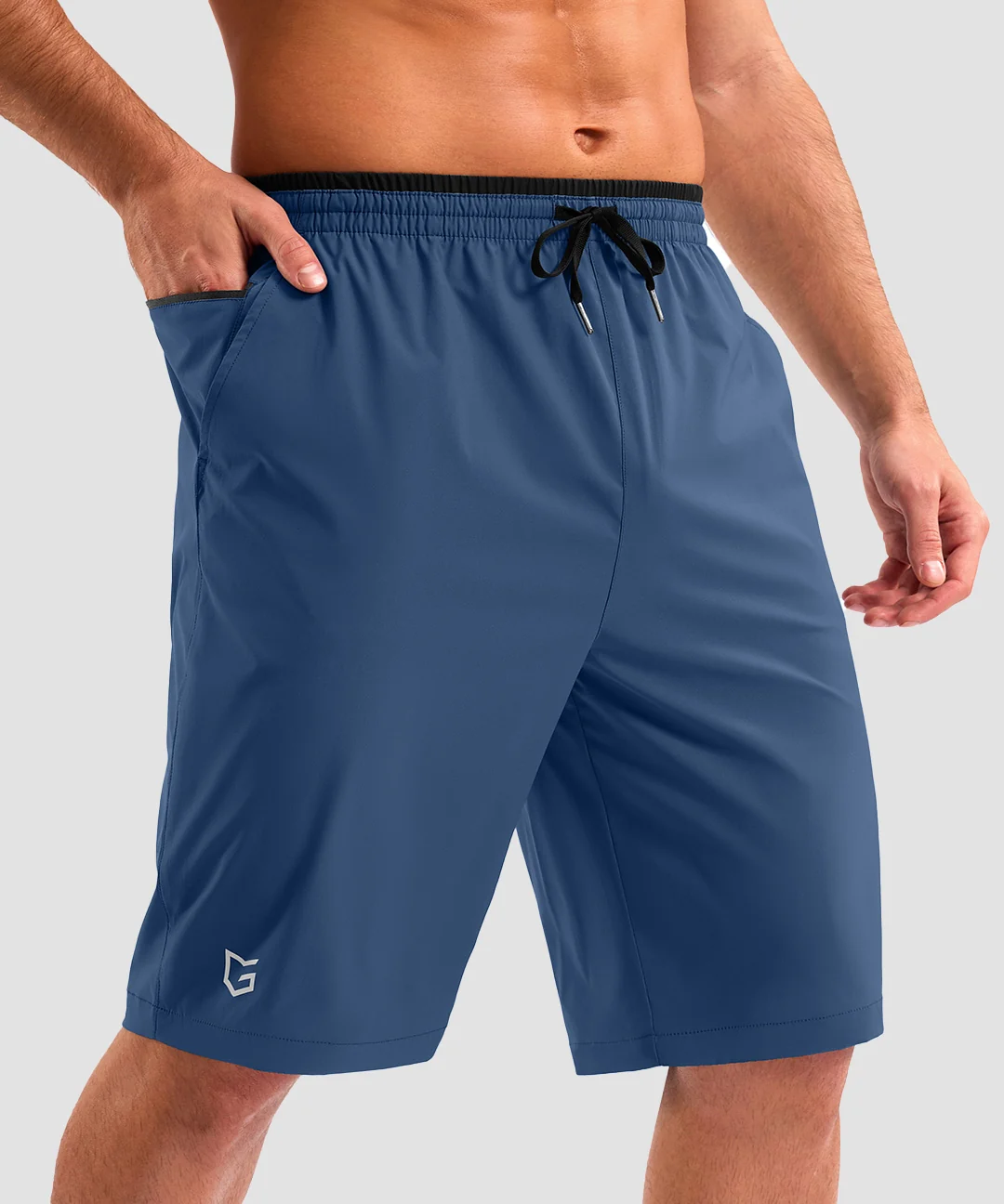 Contrast Zipper Pocket Short 11''