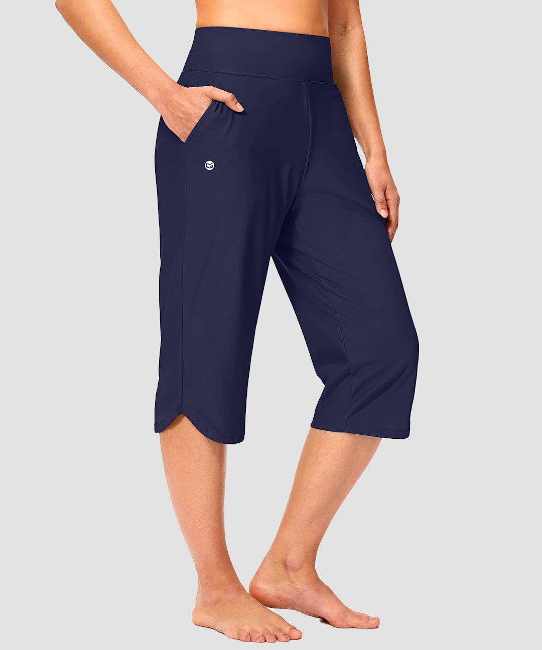 High Rise Slit Capri Pant - Image 7