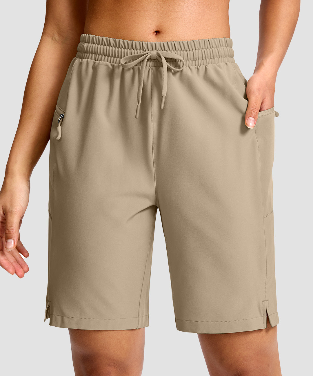 Drawstring Zipper Pokets Bermuda Short 9'' - Image 25