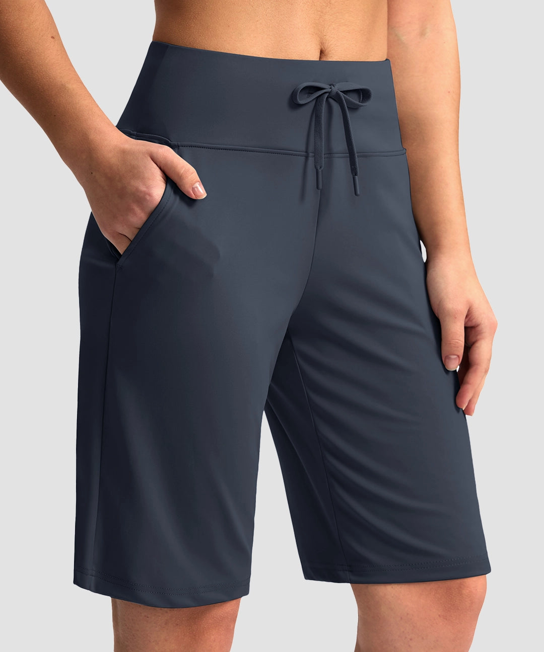 Drawstring Stretchy Bermuda Short 11'' - Image 17
