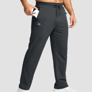 Mid-Rise Fleece-Lined Track Pant