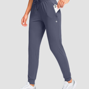Elastic Waist Zip Pockets Jogger