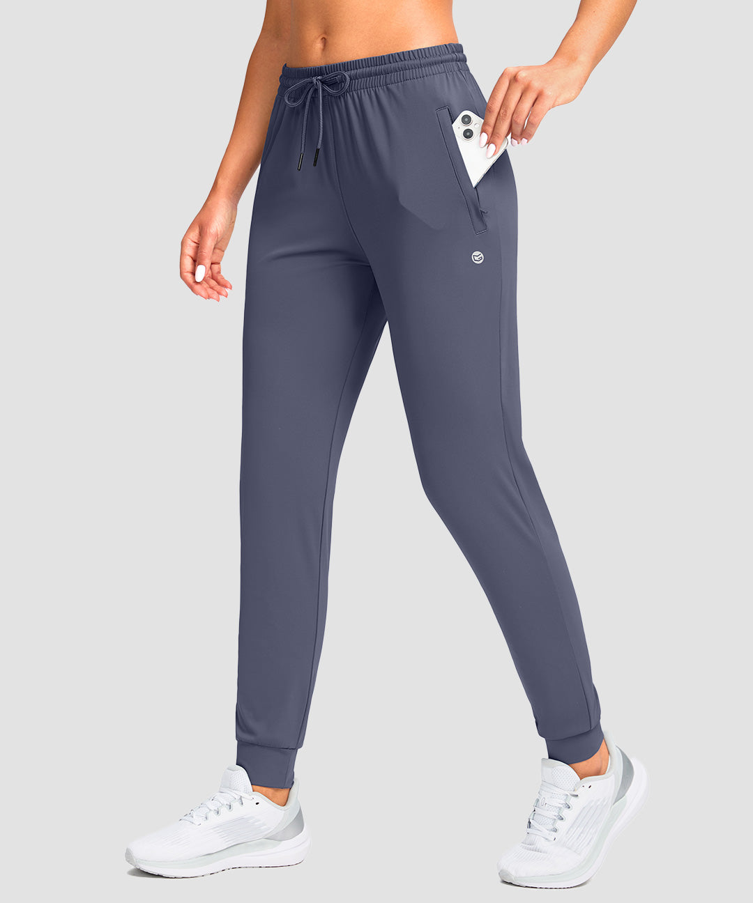 Elastic Waist Zip Pockets Jogger