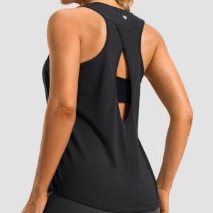 Crew Neck Open Back Tank