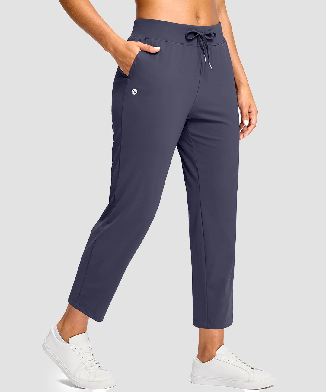 Drawstring With Pockets Ankle Pant