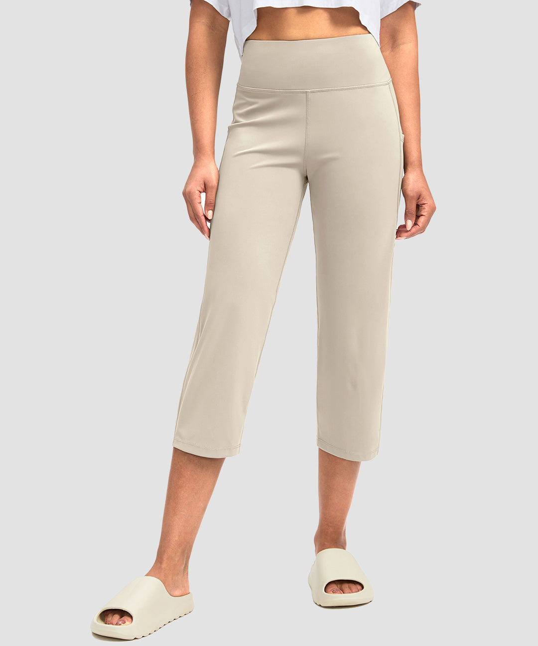 High Waist Straight Capri - Image 25