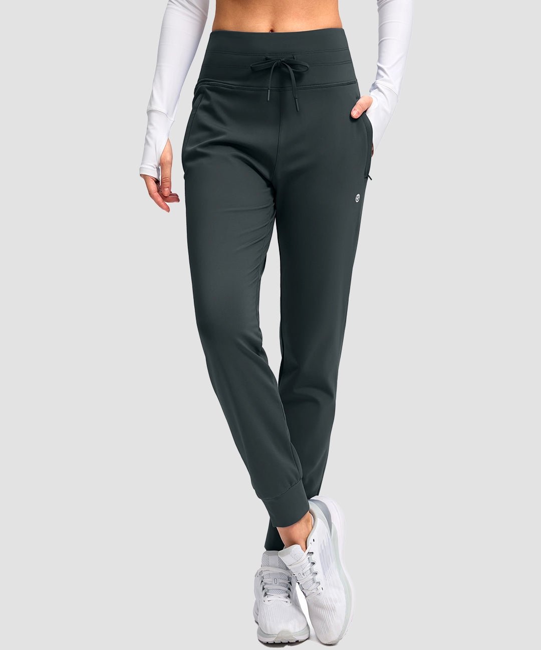 High Rise Fleece-Lined Jogger - Image 13