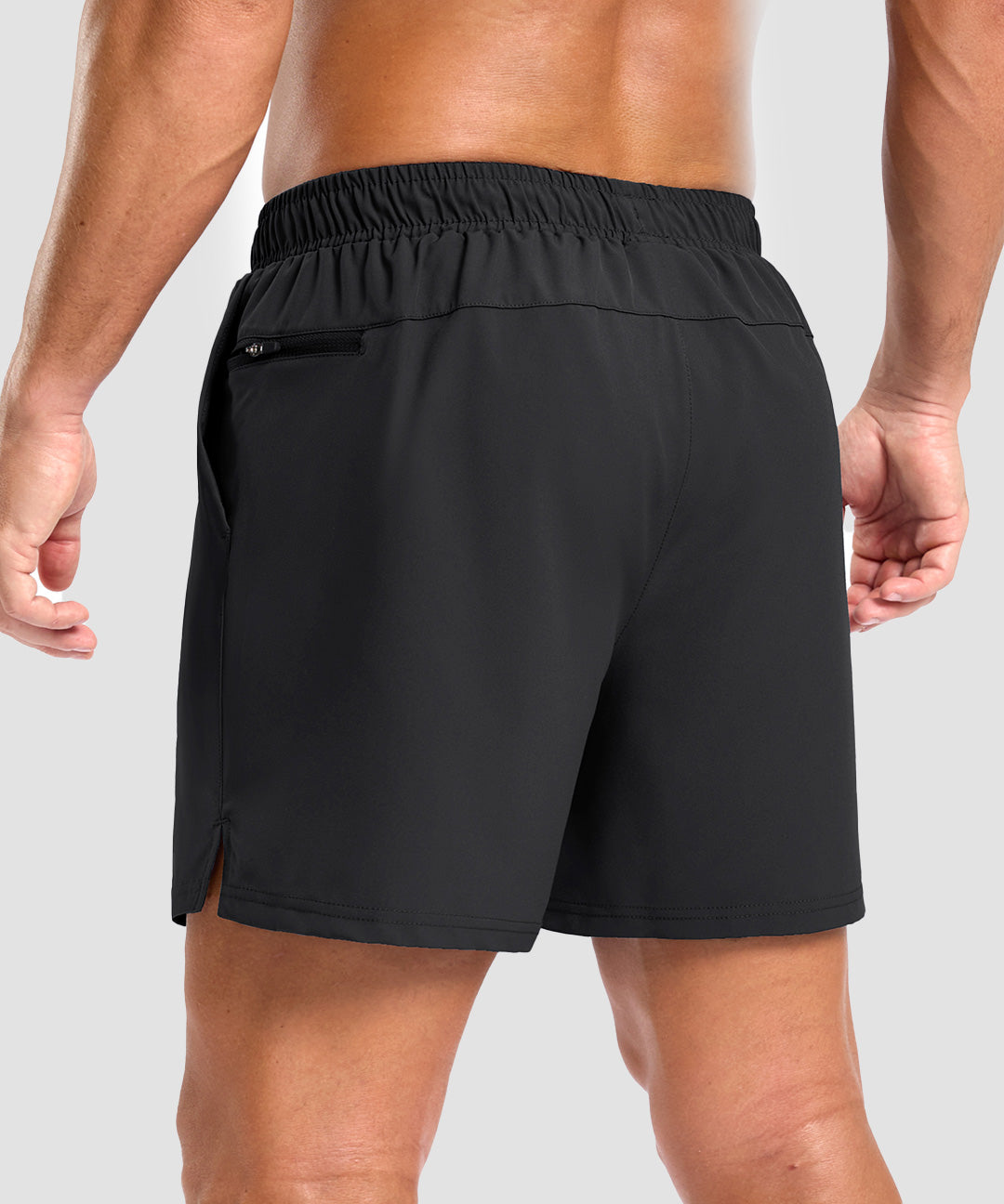 Elastic Waist Split Hem Short 5''/7''/9'' - Image 2
