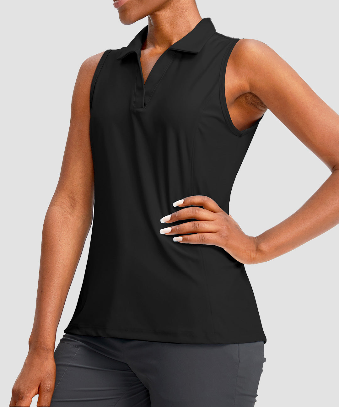 Polo Neck Slim Fit Tank Top - Image 22