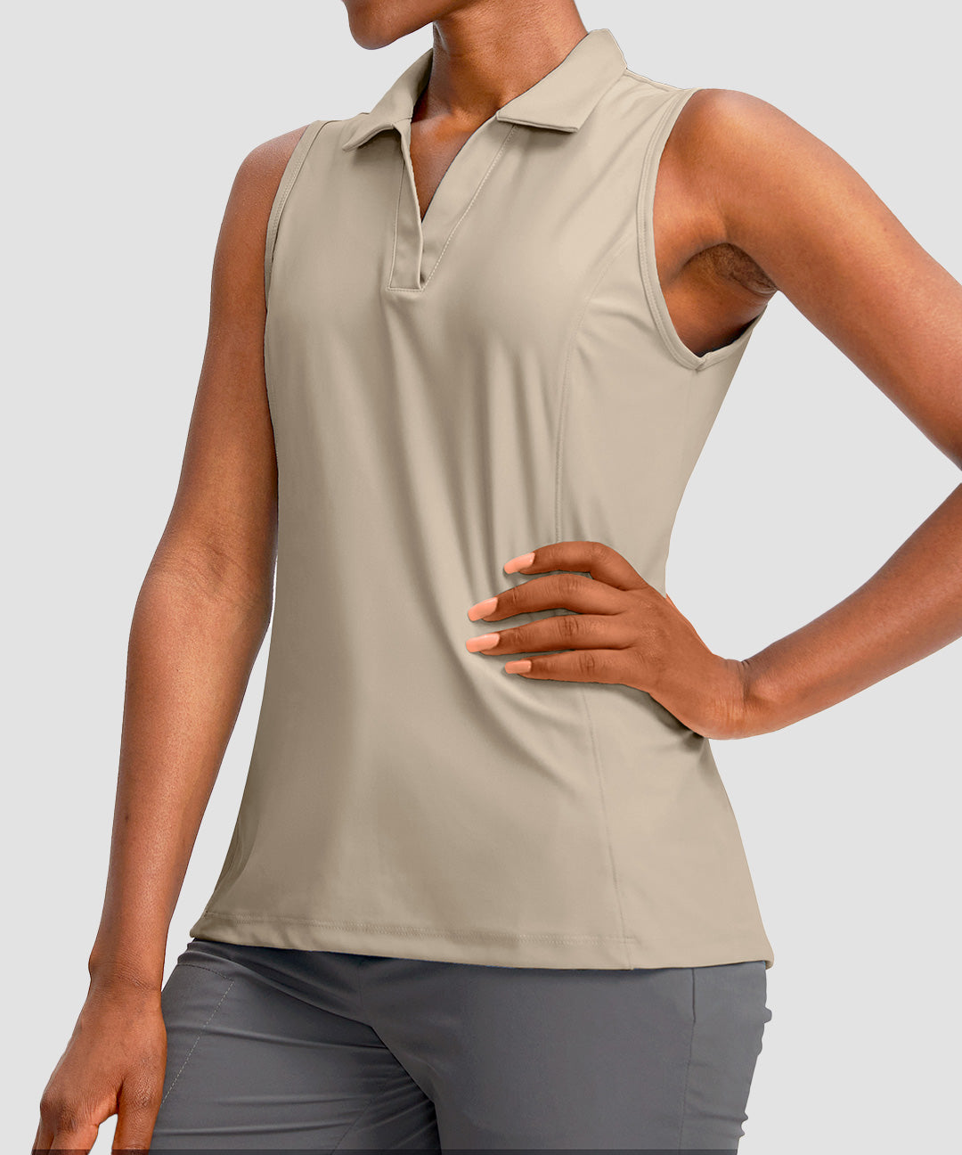 Polo Neck Slim Fit Tank Top - Image 17