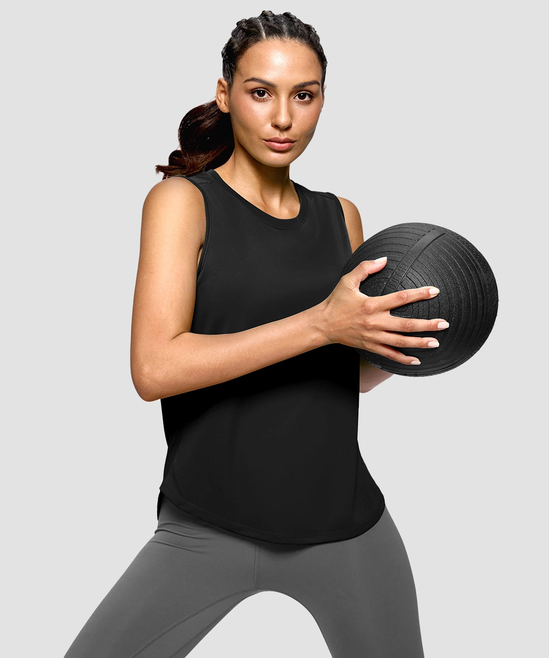 Reflective Back Curved Hem Tank - Image 5