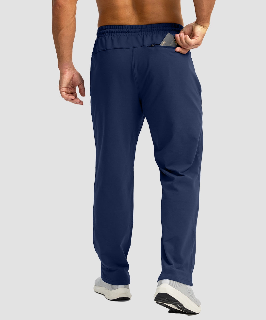 Fleece-Lined Zip Pockets Stretch Sweatpants - Image 14