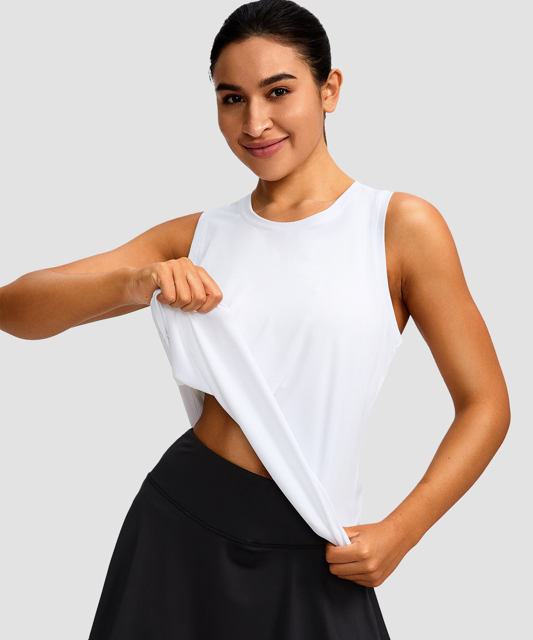 Loose Fit Racerback Tank Top - Image 4