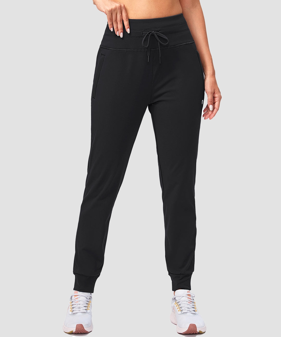 High Rise Fleece-Lined Jogger - Image 4