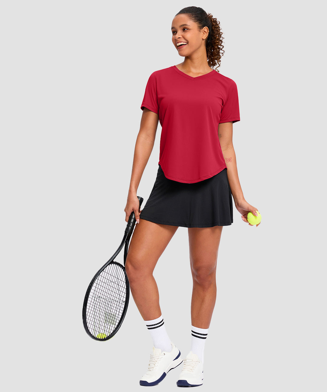 UV Protection V Neck Short Sleeve - Image 11