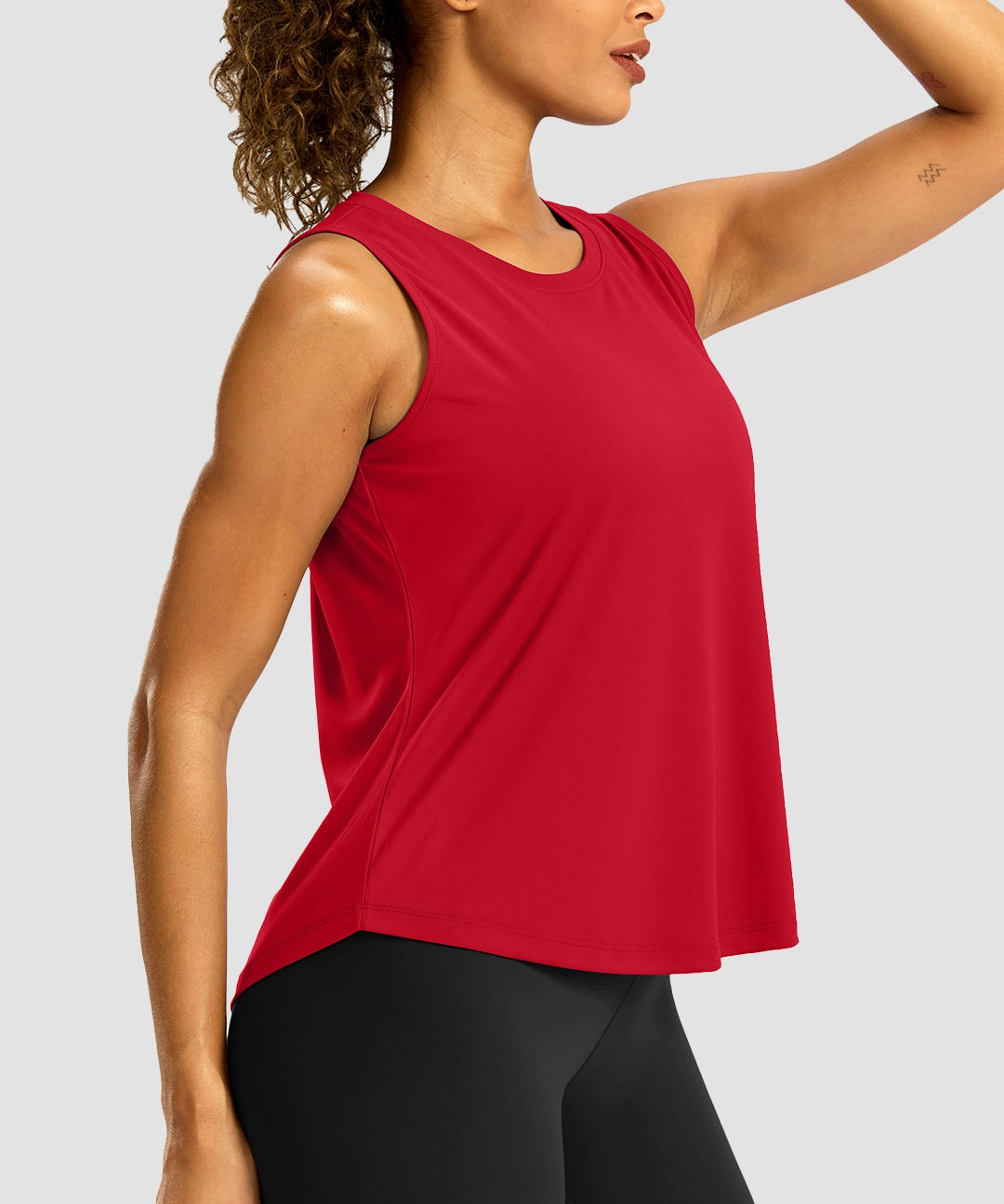 Crew Neck Workout Tank Top - Image 22