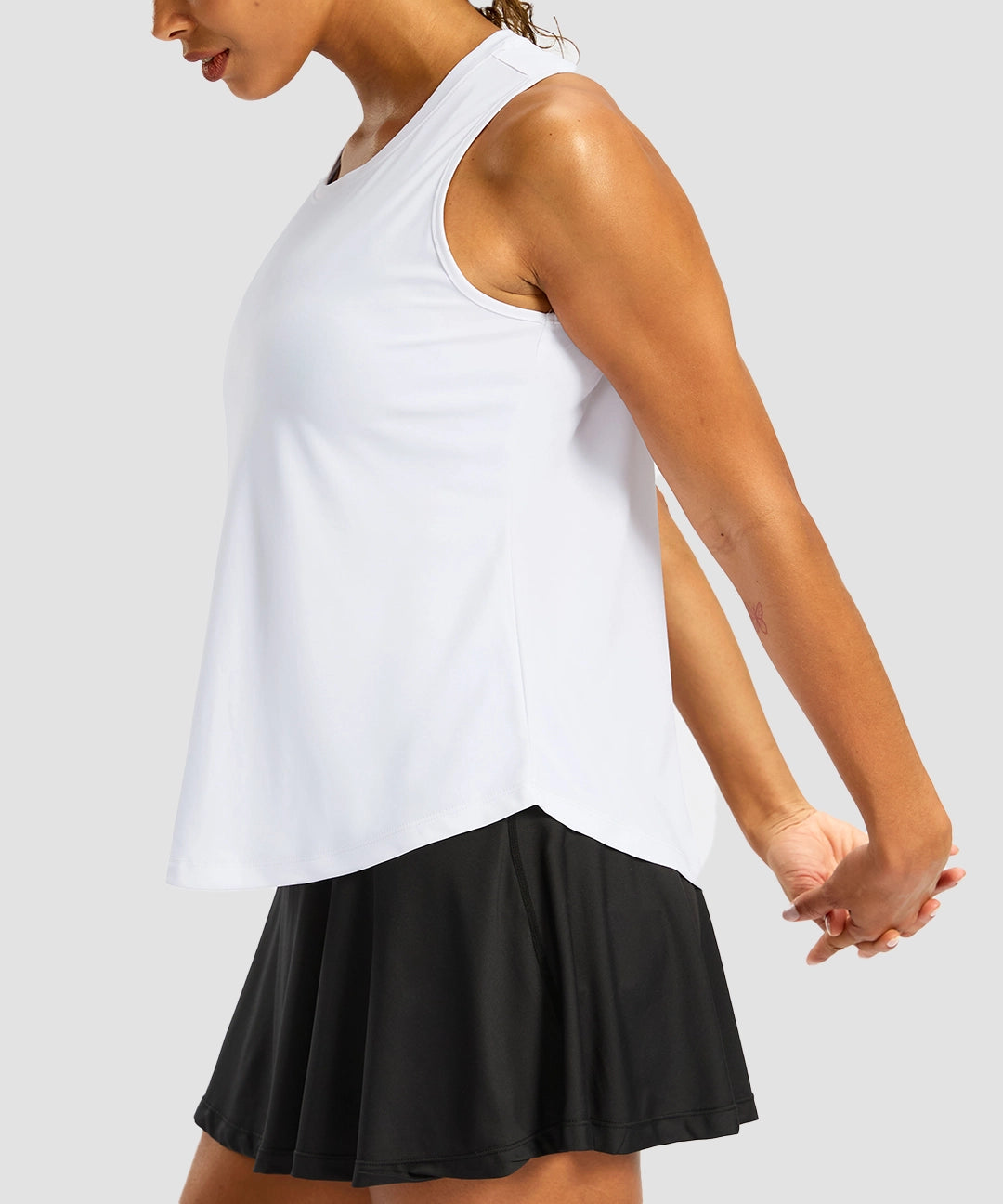 Crew Neck Workout Tank Top - Image 3