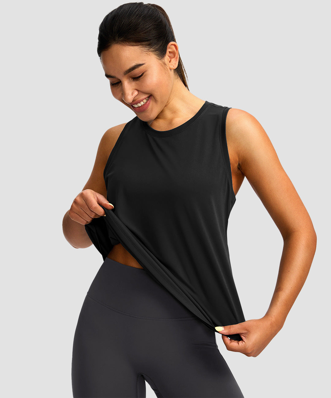 Loose Fit Racerback Tank Top - Image 15