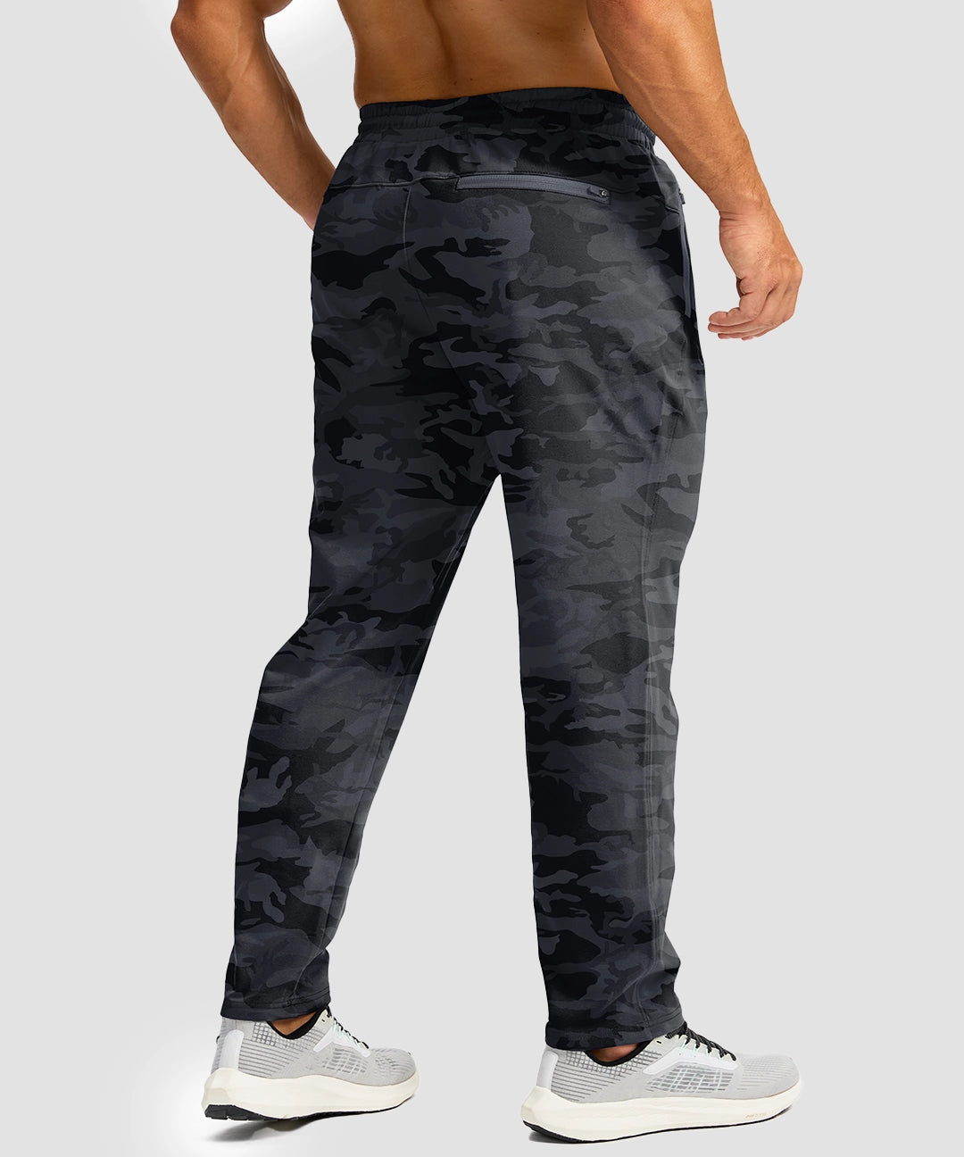 Fleece-Lined Zip Pockets Stretch Sweatpants - Image 18