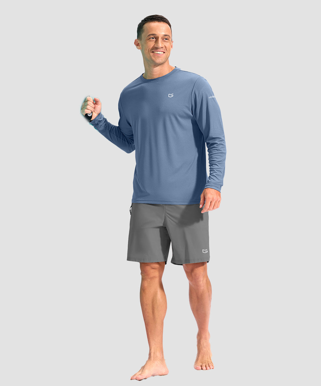 UV Protection Grid-textured Long Sleeve - Image 26