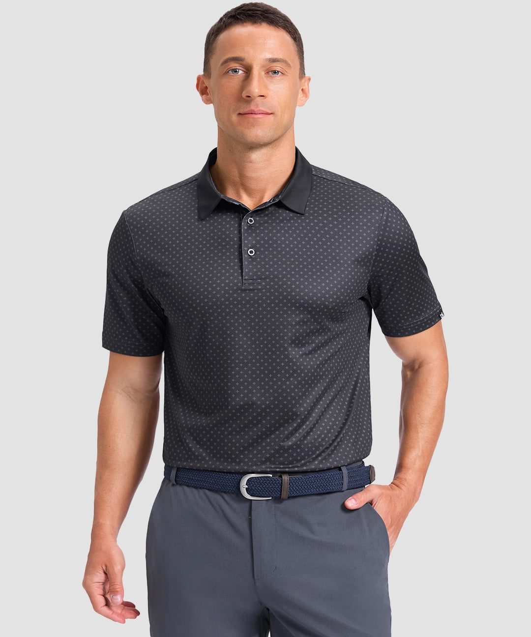 Sun Protection Printed Golf Polo - Image 29