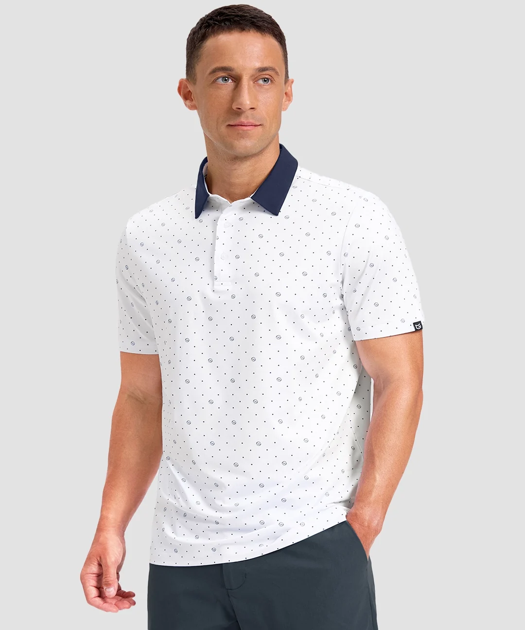 Sun Protection Printed Golf Polo