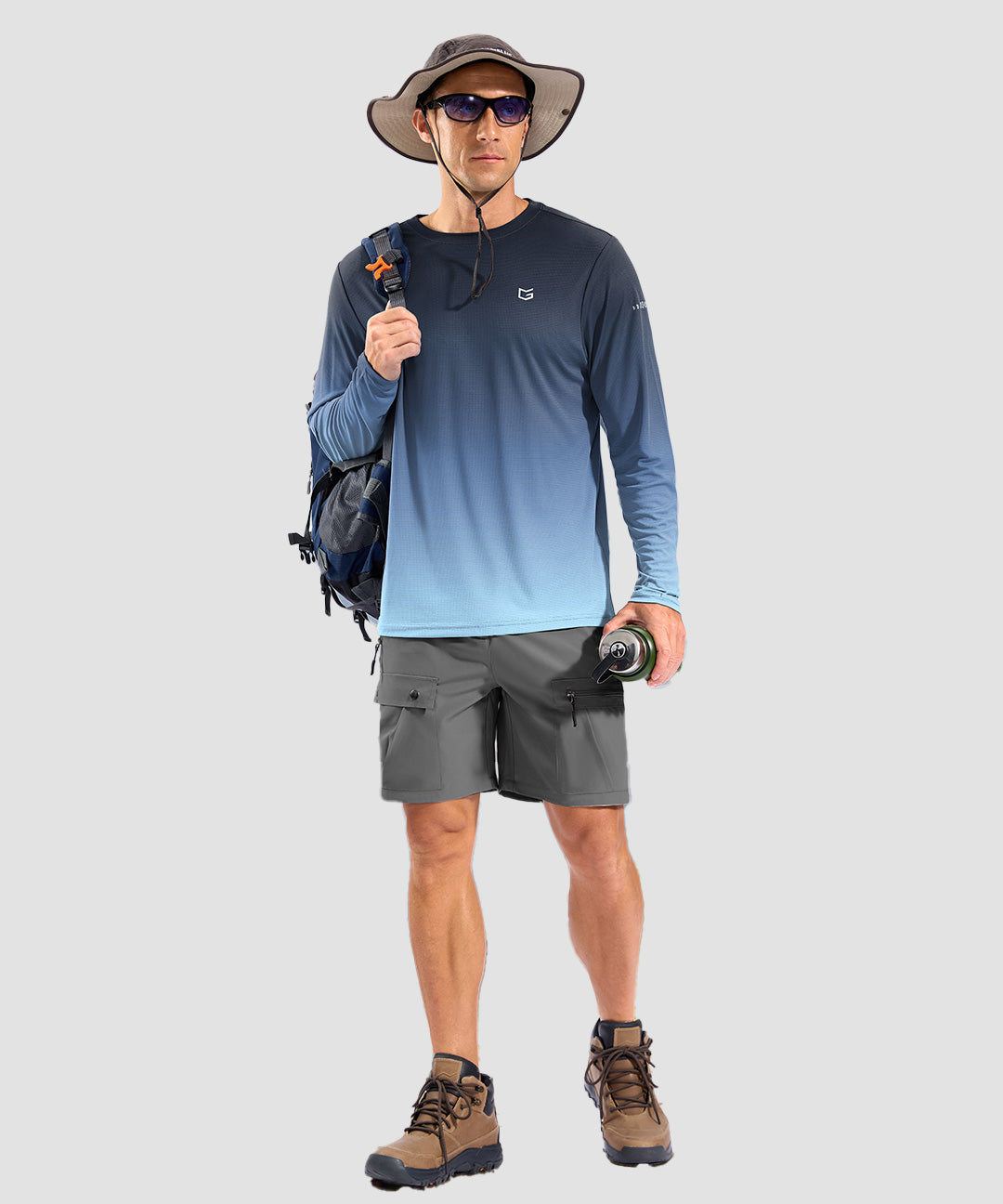 UV Protection Grid-textured Long Sleeve - Image 3