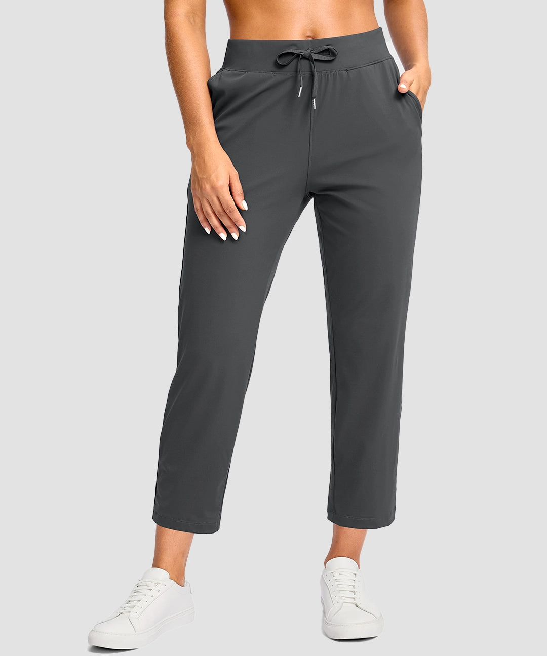 Drawstring With Pockets Ankle Pant - Image 10