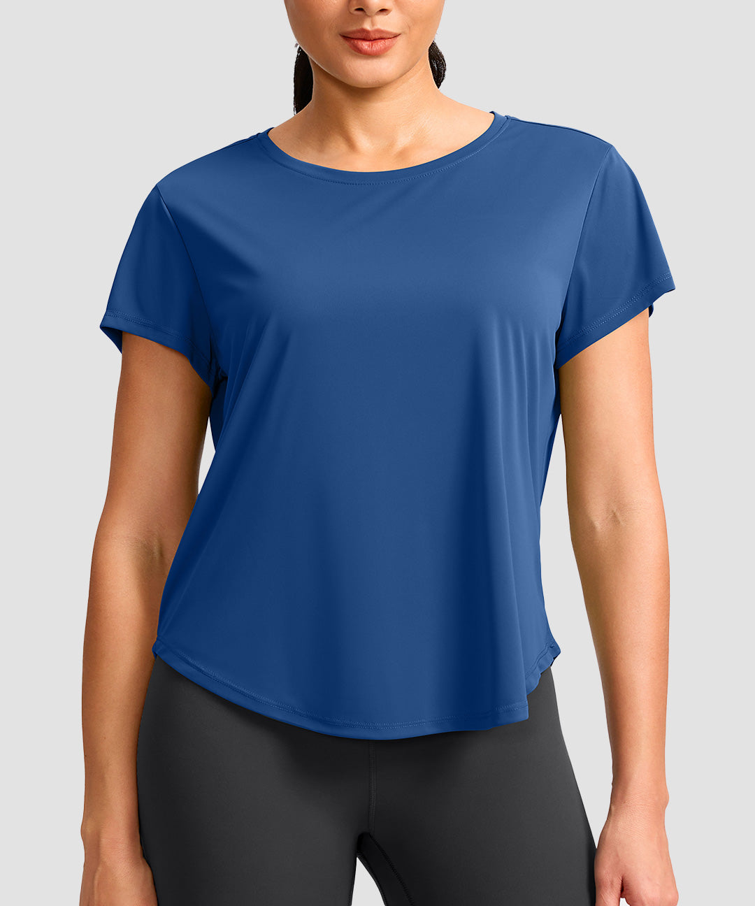 Cross-over Pleated Short Sleeve