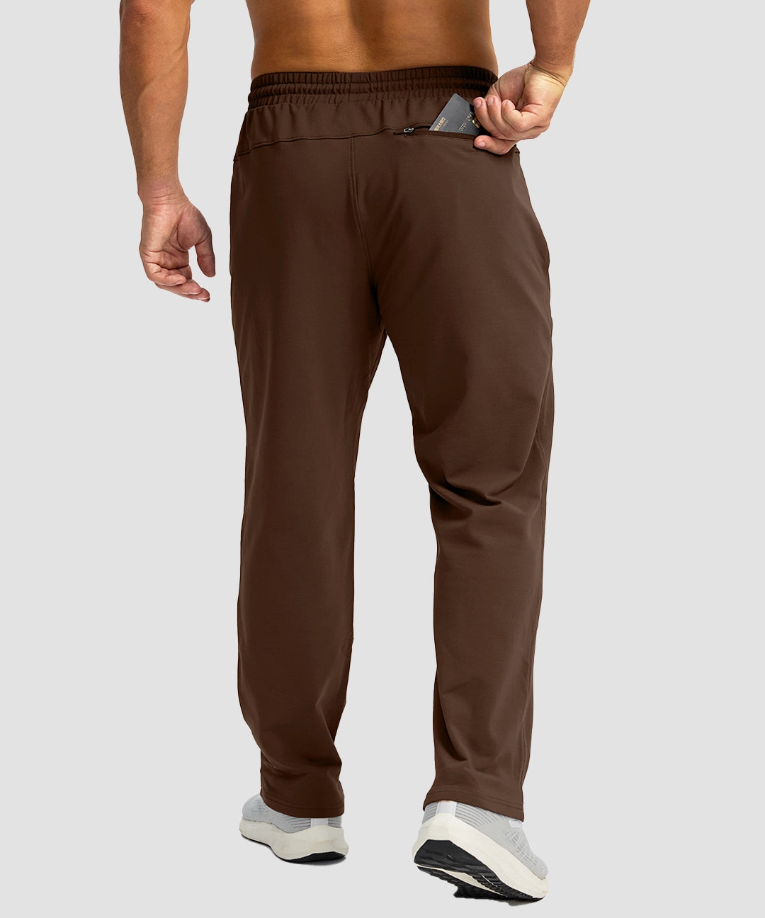 Fleece-Lined Zip Pockets Stretch Sweatpants - Image 29