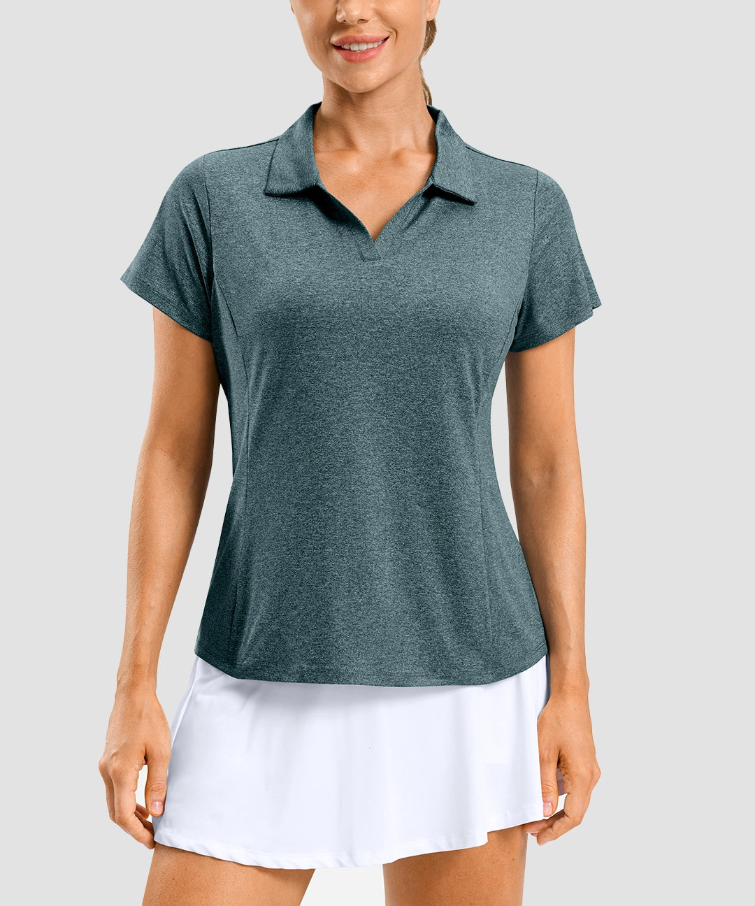 V Neck Sun Protection Dry Fit Polo - Image 16