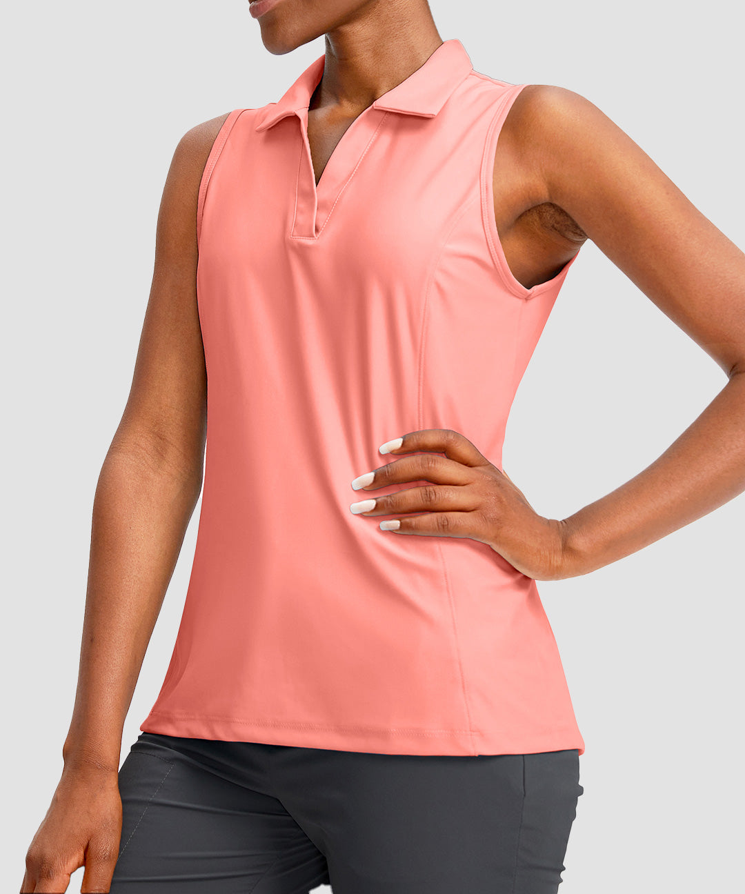 Polo Neck Slim Fit Tank Top - Image 29