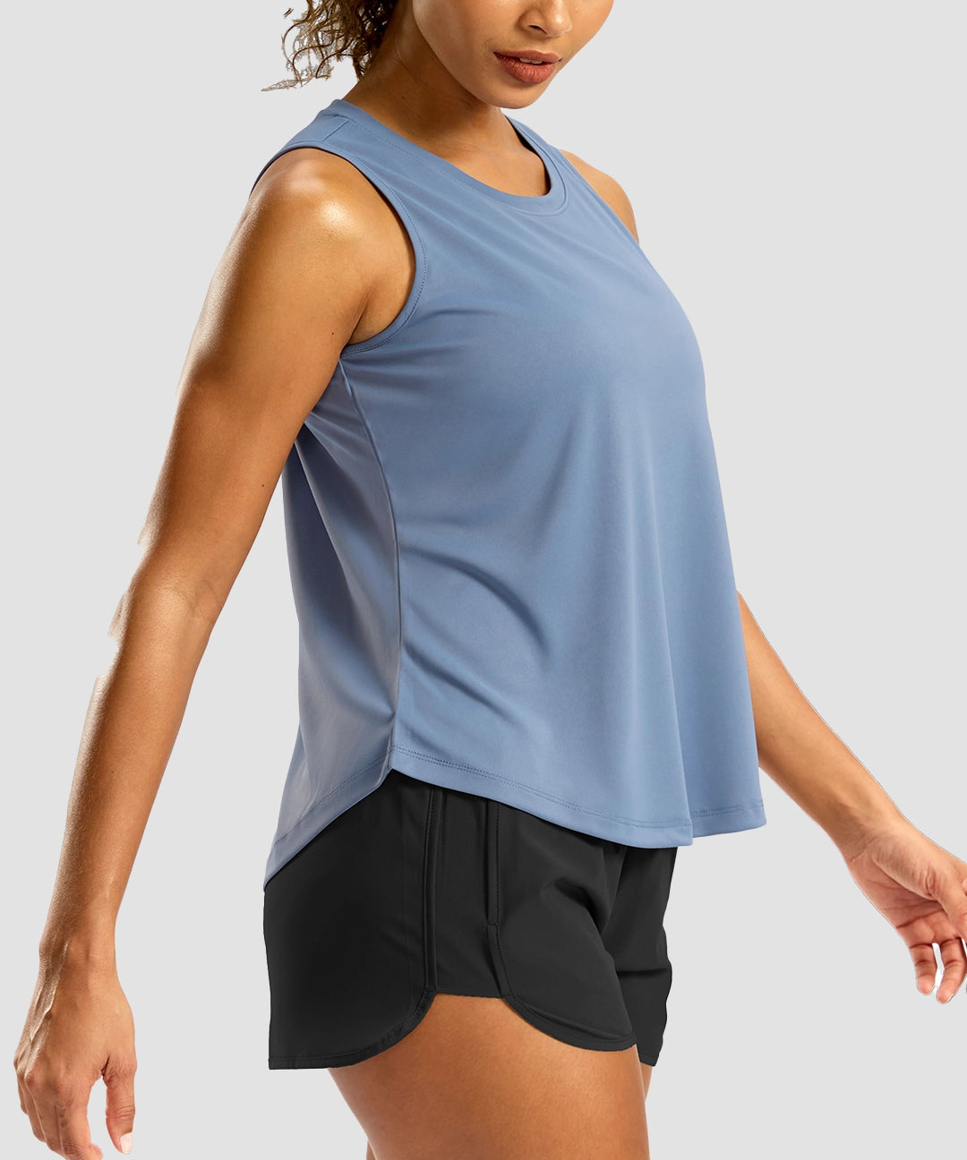 Crew Neck Workout Tank Top - Image 14