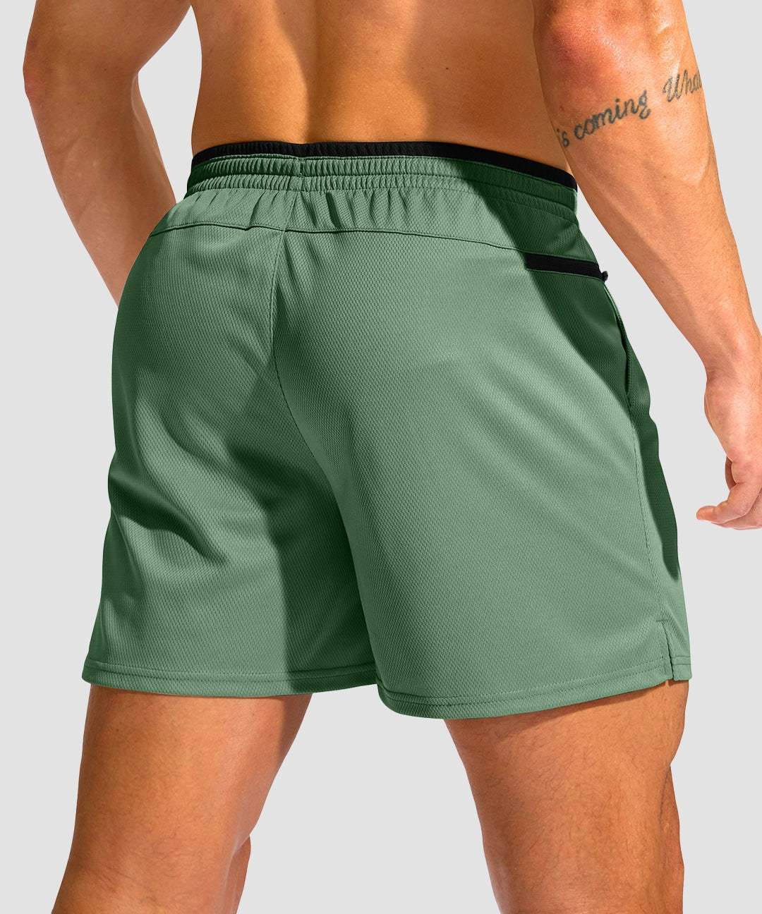 Mesh Split-Leg Zip Pockets Short 5''/7'' - Image 2