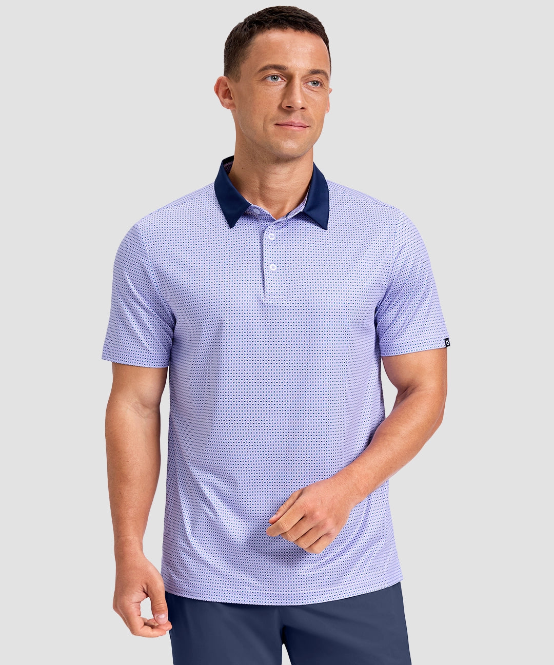 Sun Protection Printed Golf Polo - Image 17