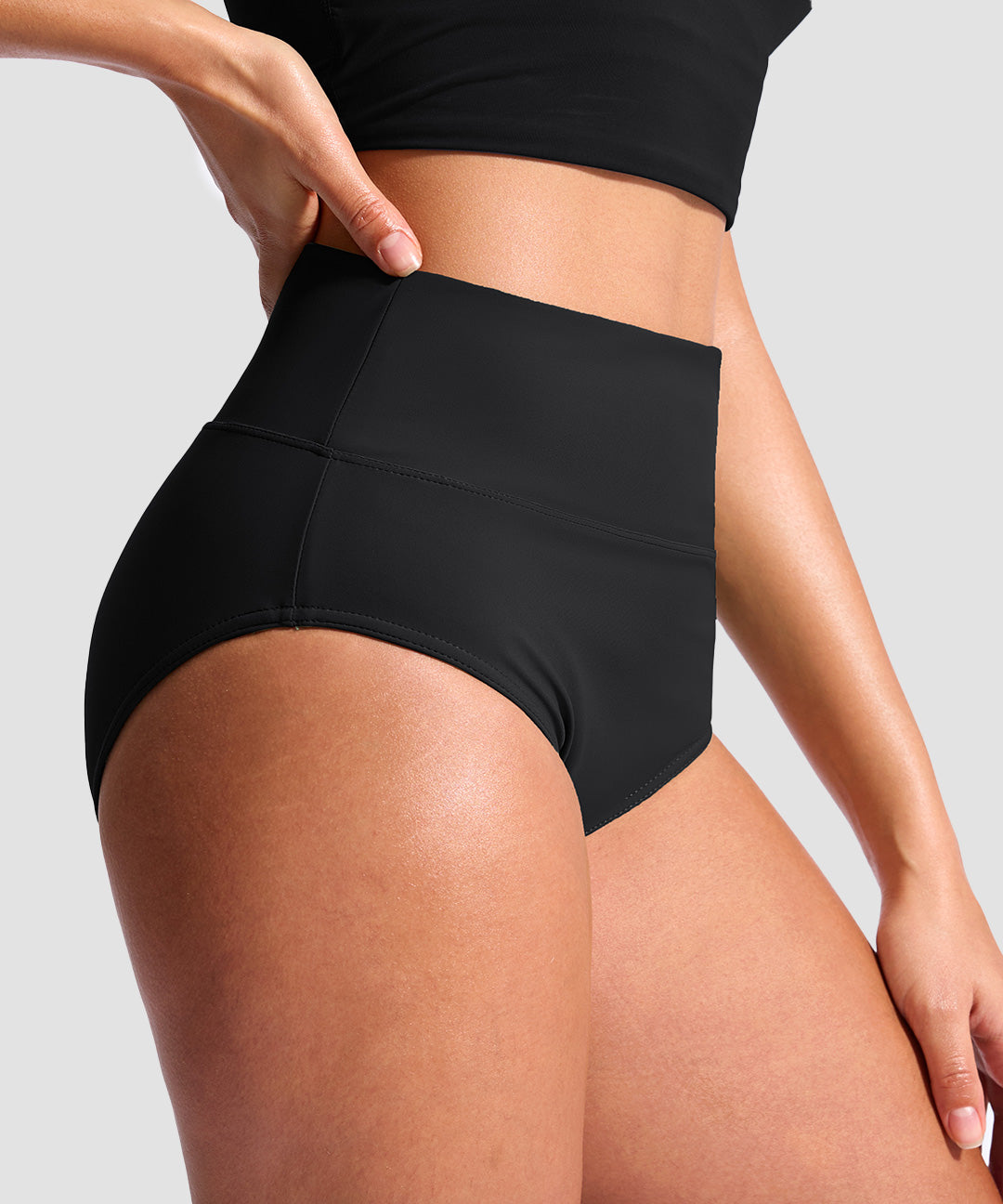 High Waist Bikini Bottoms - Image 12