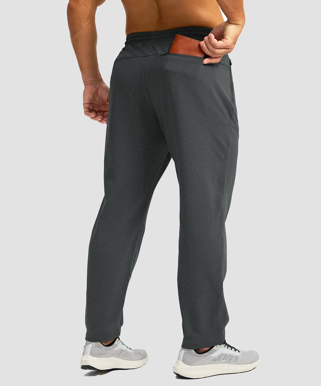 Fleece-Lined Zip Pockets Stretch Sweatpants - Image 11